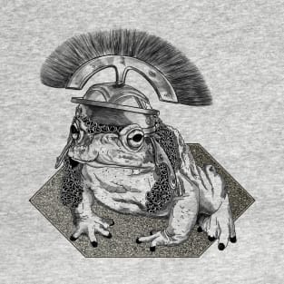 Armored Toad Black and White T-Shirt